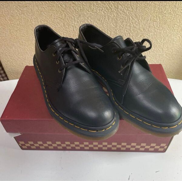 Dr.Martens 3ホールシューズ UK7ブラック(25.5cm)