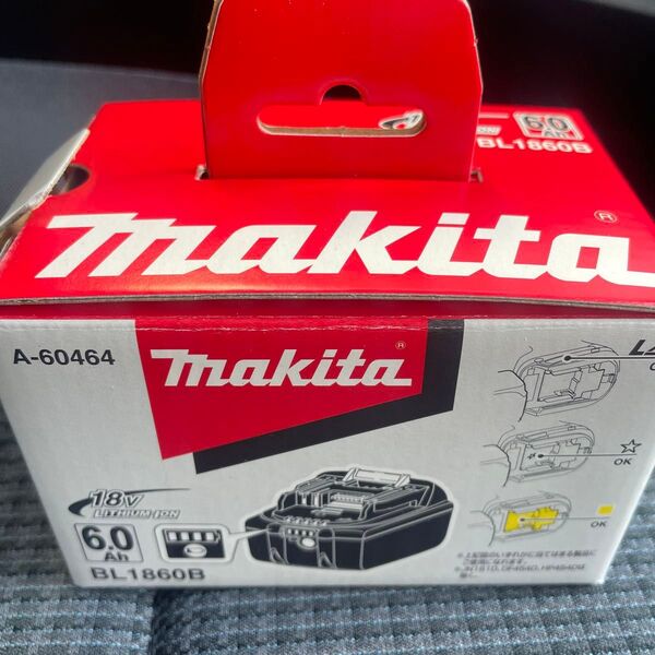 マキタ 18V バッテリー BL1860B 6.0Ah 新品