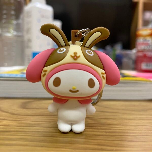 サンリオ マイメロディ 宇佐美 コラボ 立体ラバーキーホルダー