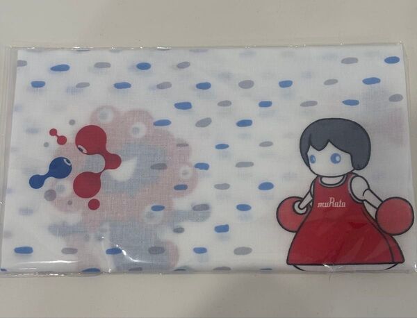 新品未使用☆大阪関西万博ミャクミャクムラタ製作所コラボ水玉手ぬぐい非売品ハンカチ
