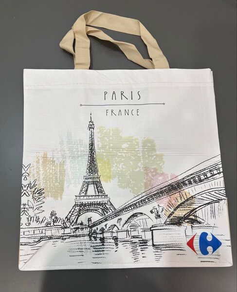 新品未使用☆エッフェル塔フランスパリカルフールエコバッグParisFrance ショッパートート