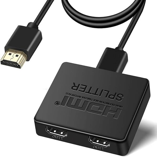 【新品・未開封】4K60Hz HDMI分配器 HDMIスプリッター アルミ製