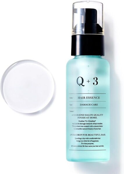 【新品・未開封】Q+3 ヘアエッセンス ダメージケア 80ml Q+ クオリタス