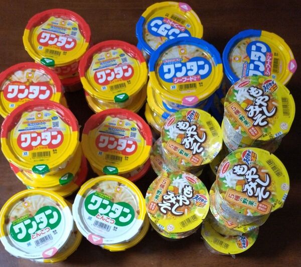 ワンタン しょうゆ味 とんこつ シーフード もやしみそ 33個セット
