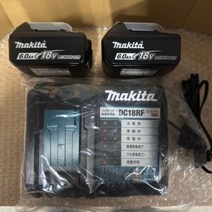 未使用 makita マキタ 純正 急速充電器 DC18RF バッテリー BL1860B ×2 セット