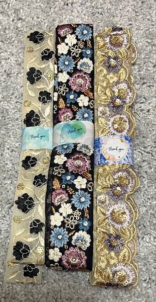 インド刺繍リボン