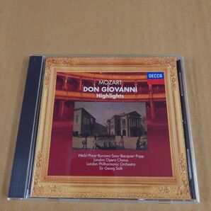 オペラ モーツァルト ドン・ジョバンニ 抜粋(ハイライツ) ショルティ 日本盤