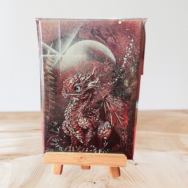 【複製画】 2354.ベイビードラゴンsmキャンバス スプレーアートエデン