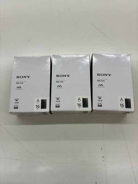 新品!未開封!3個セット!NW-A45 B (グレイッシュブラック)