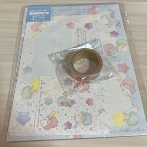 リトルツインスターズ レターセット&マステセット 使いかけ中古 サンリオ キキララ