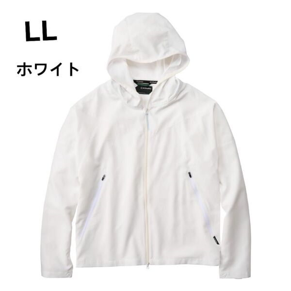【新品】ワークマン エックスシェルター暑熱フーディー ホワイト LL