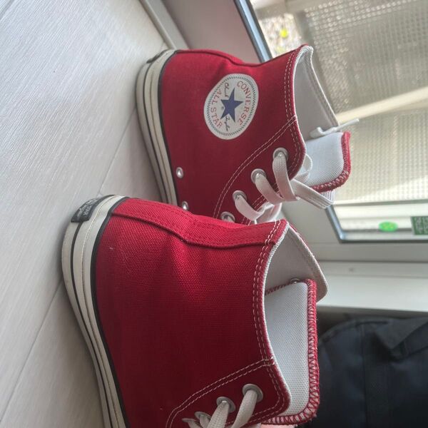 CONVERSE ALL STAR ハイカットスニーカー レッド100周年記念モデル