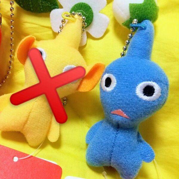 【新品】青ピクミン ぬいぐるみマスコット キーホルダー