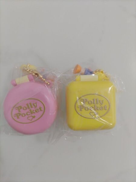 ポーリーポケット ガチャガチャ ガチャポン ガシャポン ミニチュアチャーム ピンク PollyPocket レトロ ガチャ 黄色