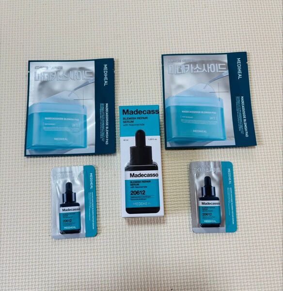 MEDIHEAL メディヒール マデカソサイド ブレミッシュリペア セラム 40ml×1本 2ml×2枚 おまけ付き 韓国コスメ