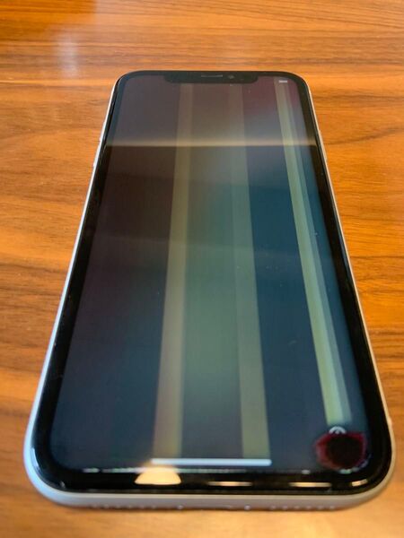 iPhone XR 64GB ホワイト アクティベーションロック解除済み 液晶漏れ ジャンク 完動品 SIMフリー Apple