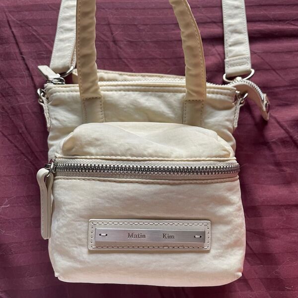 Matin Kim マーティンキム PADDED CARGO TWO WAY MINI パデッドミニバッグ ショルダーバッグ