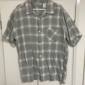 fivebrother ファイブブラザー オンブレチェック半袖シャツ XL