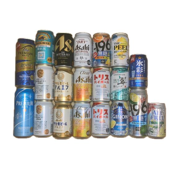お酒 まとめ売り アサヒ 、サントリー 、キリン・ビール ハイボール サワーなど19本+ノンアル飲料1本