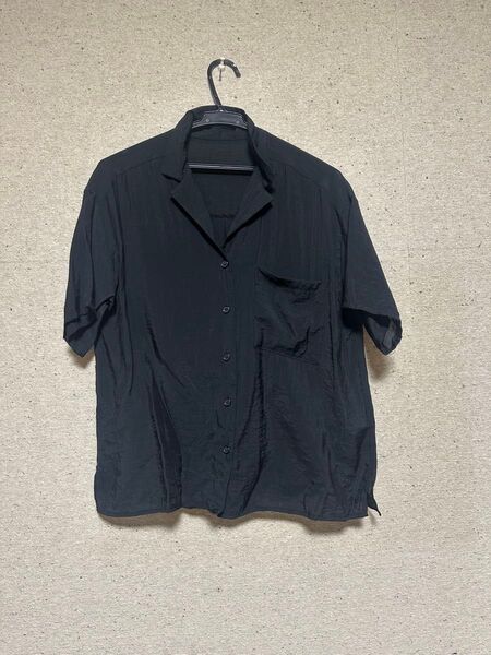 ■PAGEBOY ページボーイ レディース レーヨンシアー黒シャツ スキッパー