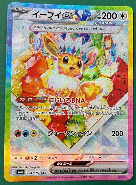 イーブイex SAR テラスタルフェスex ポケモンカードゲーム