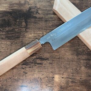 有次 特製 別打 むきもの包丁水牛栗型柄 青鋼 鞘付
