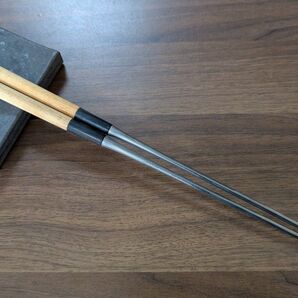 盛箸 ステン本焼 正本 水牛桂丸型柄