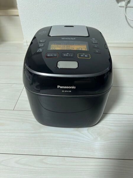 パナソニック 炊飯器 5.5合 圧力IH式 Wおどり炊き ブラック SR-SPA108