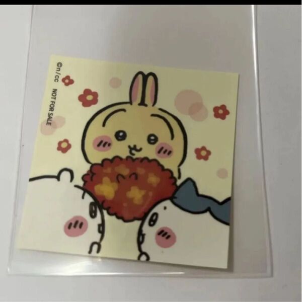 ちいかわ ちいかわマーケット ノベルティステッカー 花束…だよね!? うさぎ