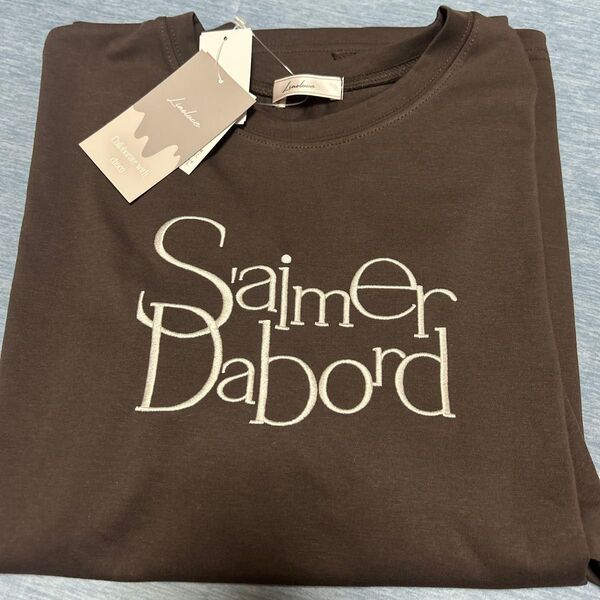 しまむら choco Tシャツ 半袖Tシャツ ブラウン LL