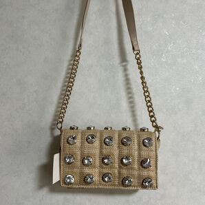 ZARA ザラ ラタン カバン バック ビジュ