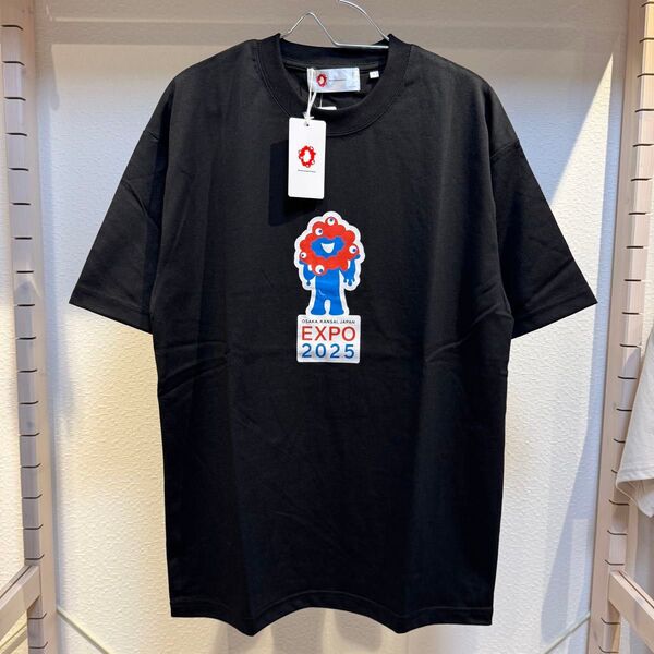 L 新品 ミャクミャク EXPO2025 大阪・関西万博公式ライセンス商品 Tシャツ メンズ 半袖 フロントプリント 男女兼用