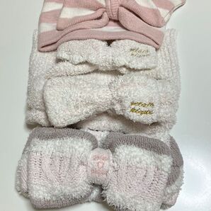 ジェラートピケ ヘアバンド 4つセット ふわふわ