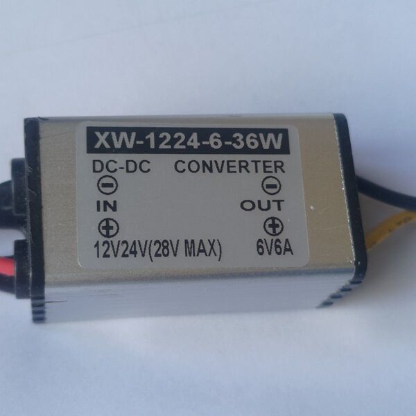 DC-DCコンバータ 12V~28V→6V6A USB電源自作に如何 デコデコ