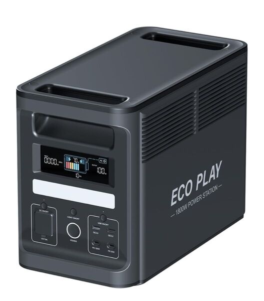 Eco Play EP1800 ポータブル電源 大容量 蓄電池 1536Wh リン酸鉄リチウムイオン 80分