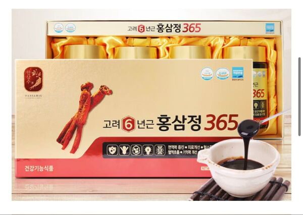 韓国産6年紅参エキス365日 240g x4本