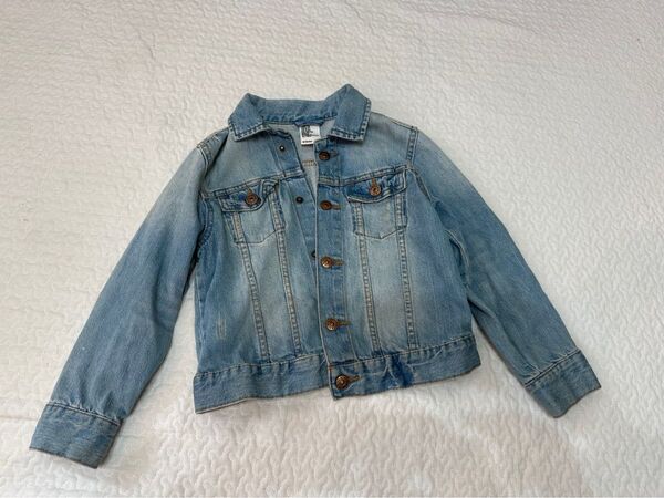 H&M キッズ デニムジャケット ビンテージ 110ー120
