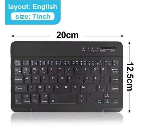 無線キーボード 7インチ ワイヤレス ブルートゥース スリム bluetooth 無線