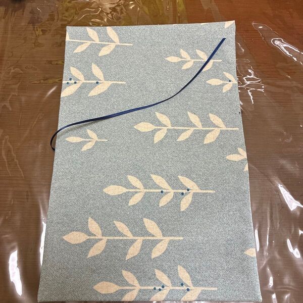 ハンドメイド ブックカバー 文庫本サイズ グリーン系