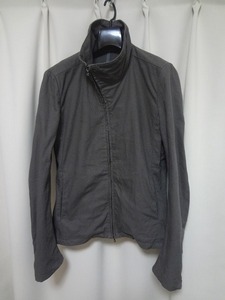 [ beautiful goods ] Kazuyuki Kumagai ATTACHMENT made in Japan double Zip rider's jacket / tight thin slim jacket blouson 