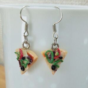 1417 フェイクフードピアス(ミックスピザ)②