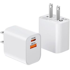 iphone 充電器 タイプc pd 20w 急速充電器 type-c【PSE認証済2個セット】 2ポート付き