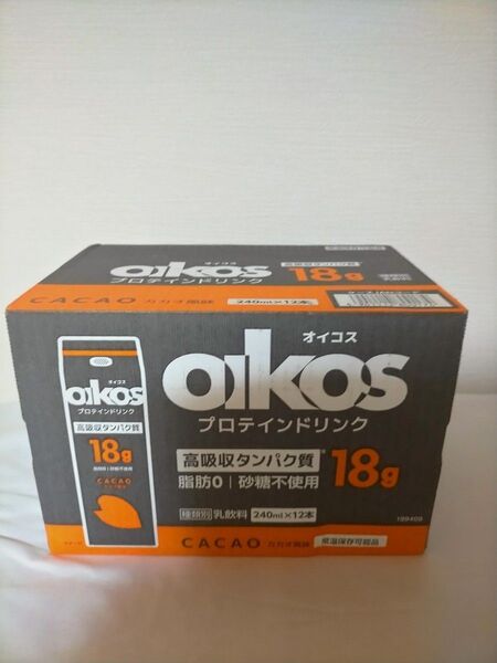 オイコスプロテインドリンク高吸収タンパク質18g紙パック12本カカオ風味 物価高のために値段交渉不可ご了承ください。