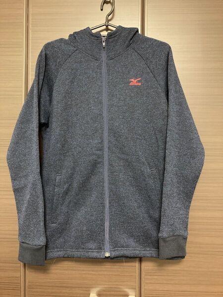 Mizuno ジップアップパーカー グレー