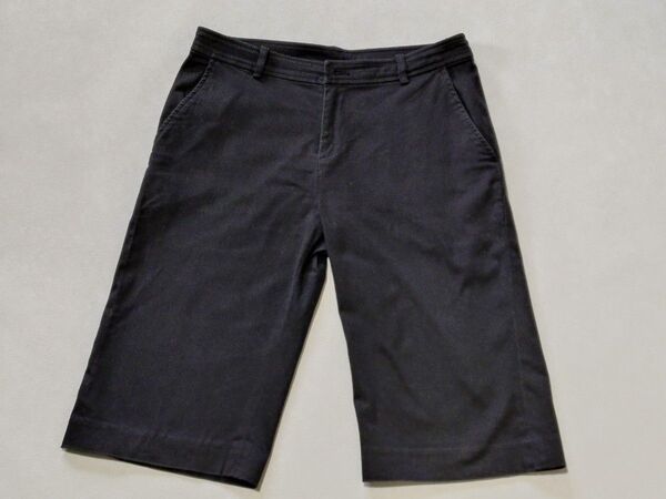 ユーズドUSED古着綿黒のハーフパンツ