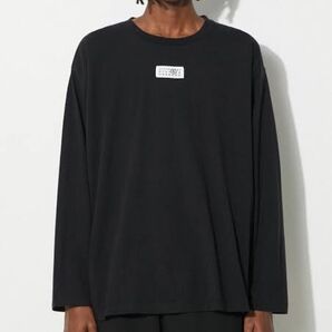 MM6 エムエムシックス 長袖Tシャツ ロンT カットソー ブラック 黒 トップス