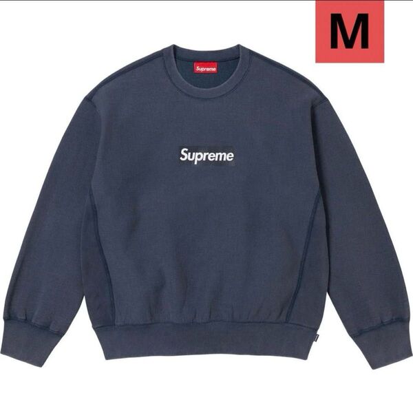 Supreme Washed Box Logo Crewneck "Navy" サイズM 新品