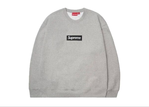 Supreme Box Logo Crewneck "Heather Grey" (22FW) Lサイズ