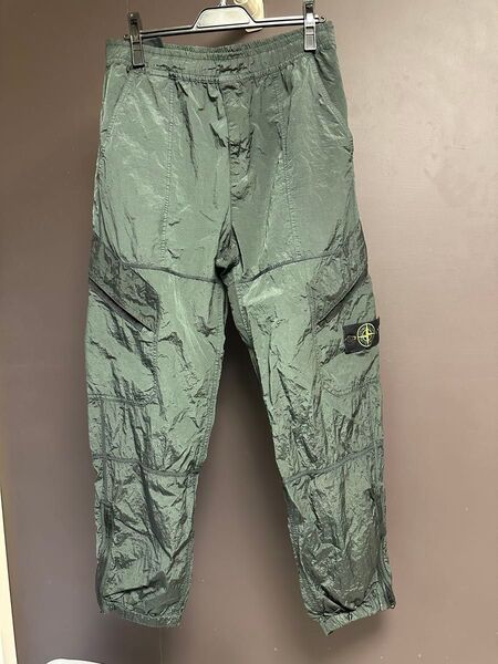 STONE ISLAND ナイロンカーゴパンツ ルーズフィット サイズ32 カーキ