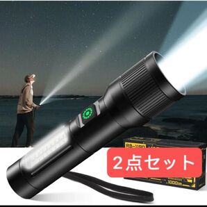 懐中電灯 Type-C充電式 ledライト 6モード調光 ハンディライト IPX6防水 COB作業灯 電池内蔵